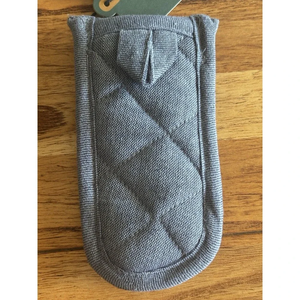 Panhandles Mitt Navy Denim Hearth & Hand With Magnolia Set Of 2